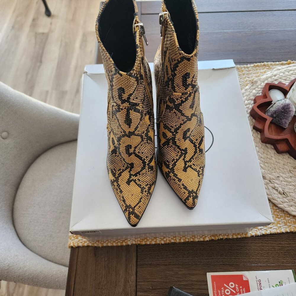Snakeskin Bootie